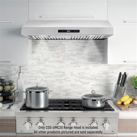 cosmo umc30 stainless steel under cabinet range hood 30|under cabinet range hood digital.